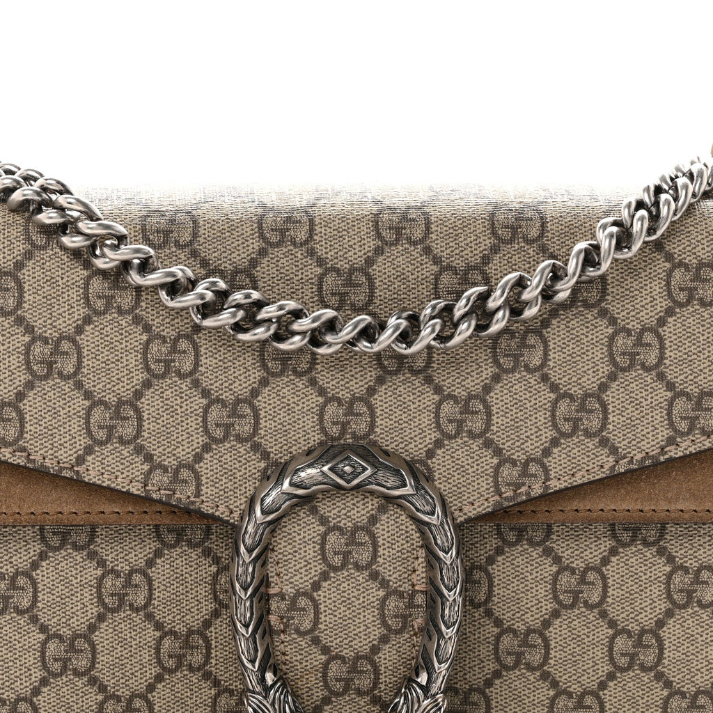 GG Supreme Monogram Small Dionysus Shoulder Bag Taupe