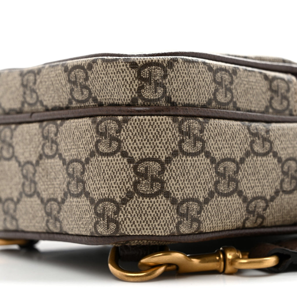 GG Supreme Monogram Web Mini Ophidia Messenger Brown