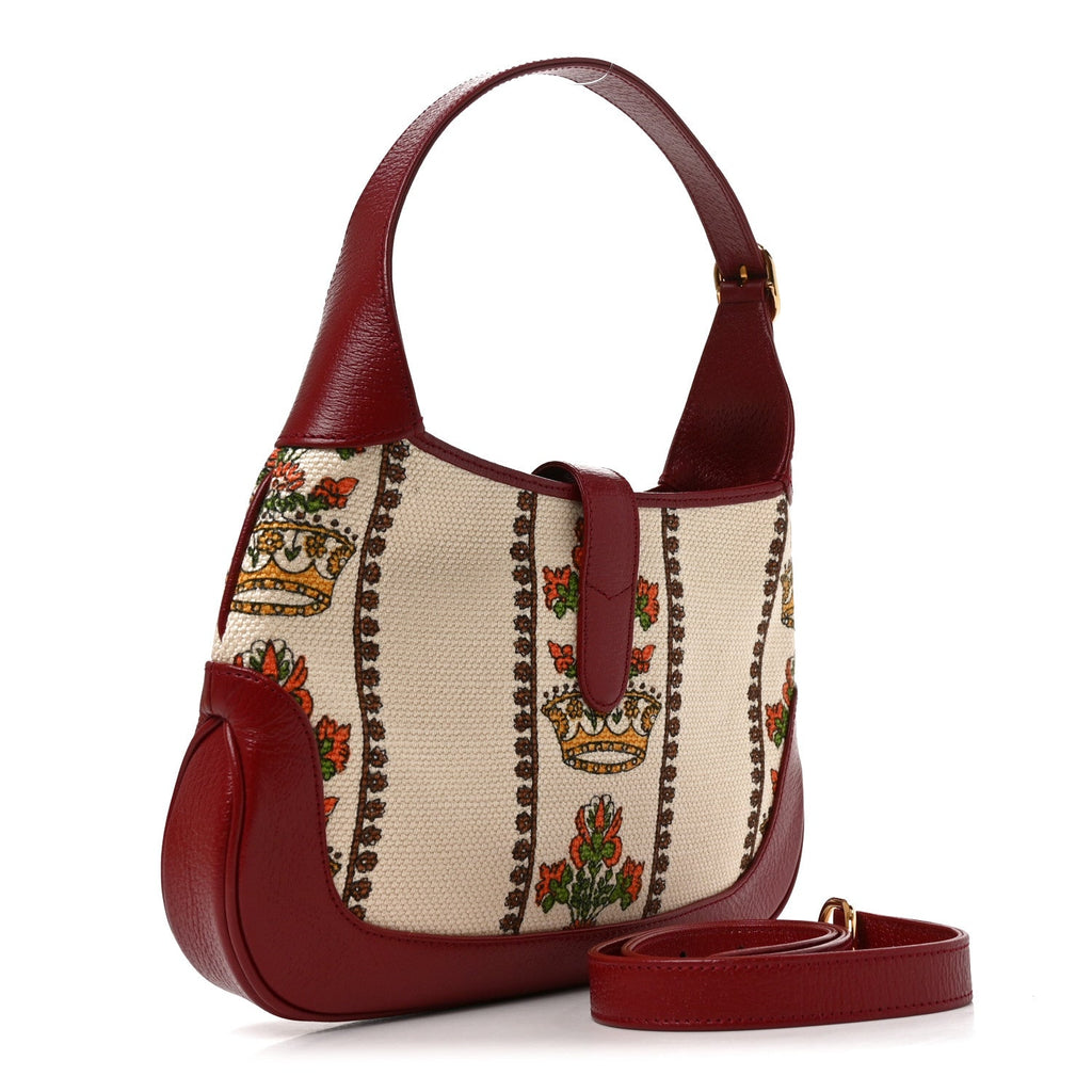 Canvas Calfskin 100 Centennial Music Small Jackie 1961 Hobo Ivory Red