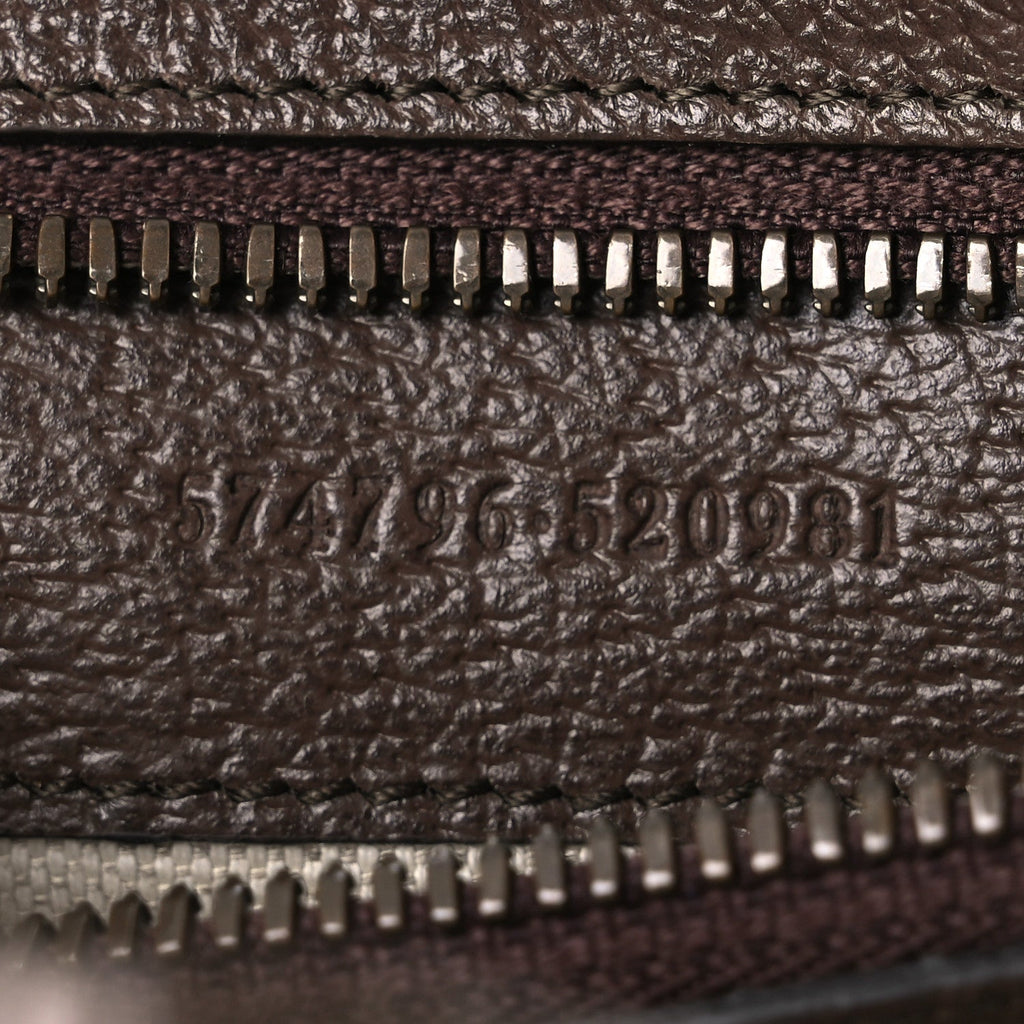 Soft GG Supreme Monogram Medium Ophidia Belt Bag  Dark Brown