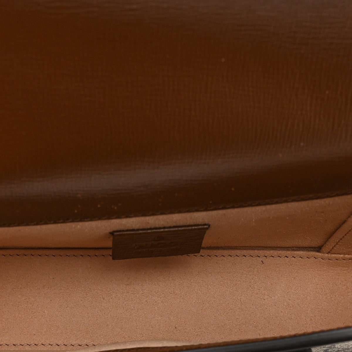 GG Supreme Monogram Mini Horsebit 1955 Shoulder Bag Beige Brown Sugar