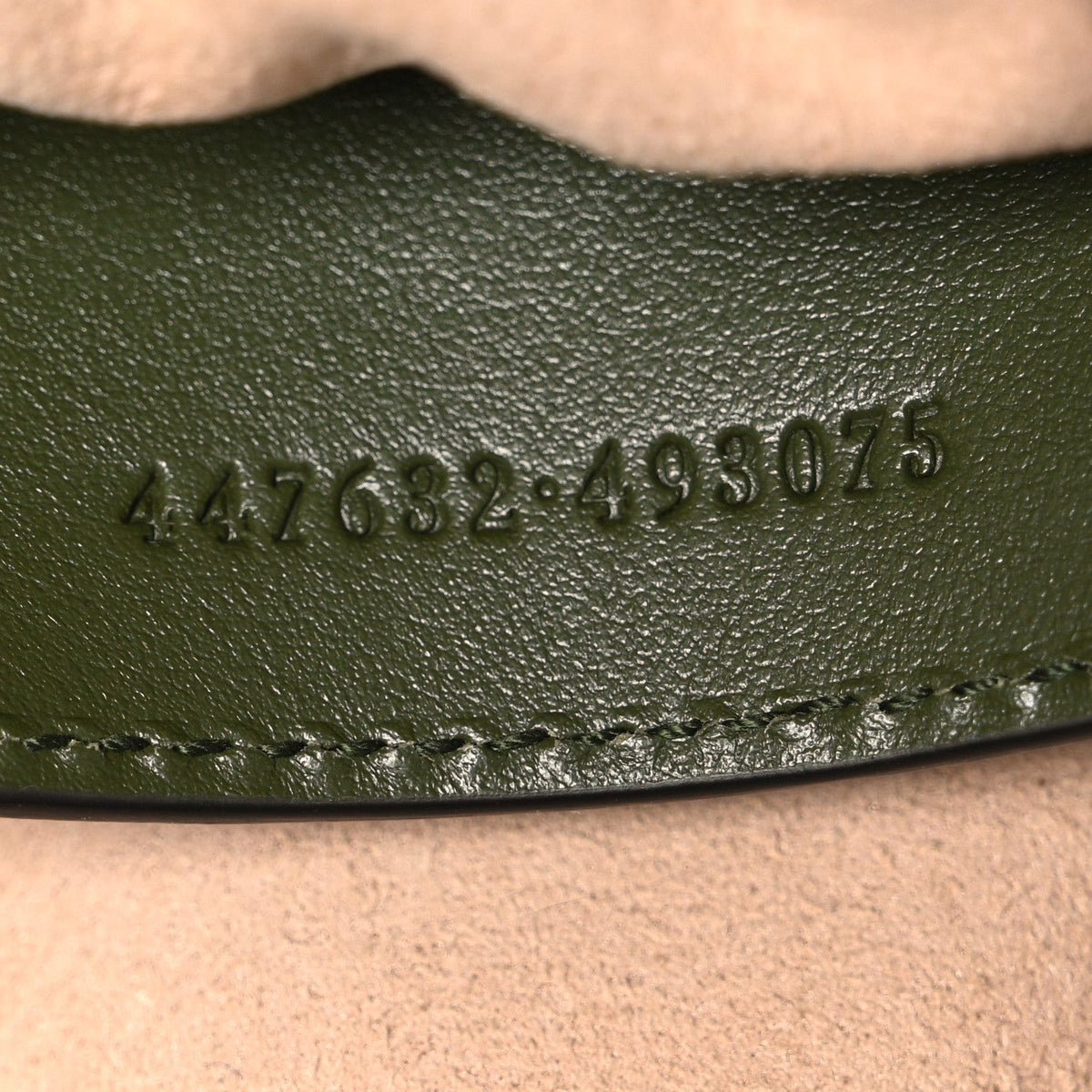 Calfskin Matelasse Aria Small GG Marmont Chain Shoulder Bag Military Wood