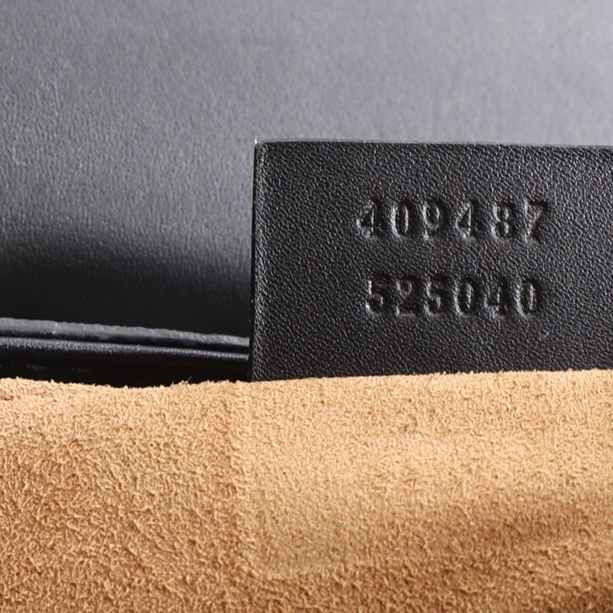 GG Supreme Monogram Calfskin Small Padlock Shoulder Bag Beige Black Cuir