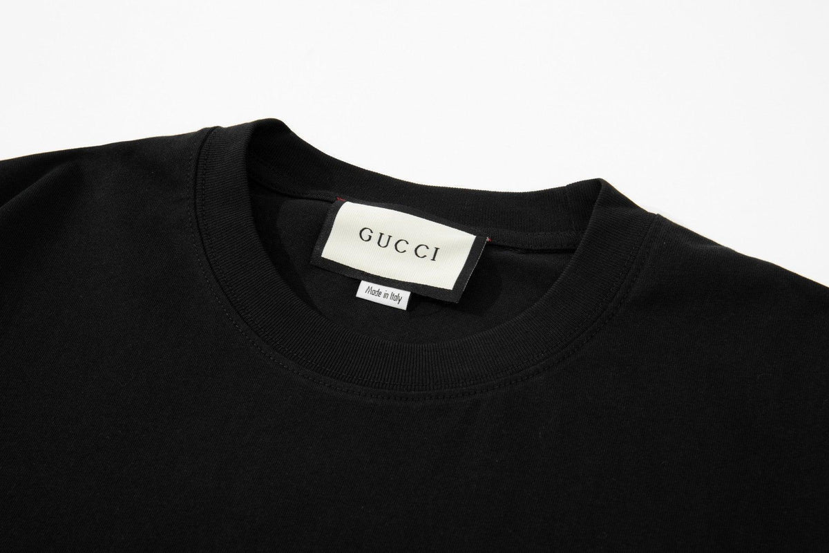 Gucci T-Shirt Without Collar Black | Premium Cotton Casual Wear
