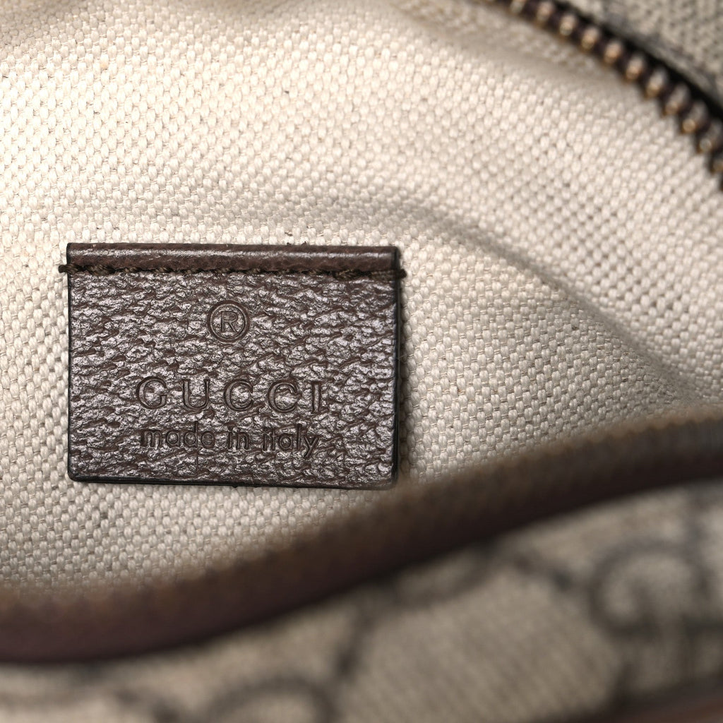 GG Supreme Monogram Mini Neo Vintage Double Zip Messenger Bag Beige New Acero Crop