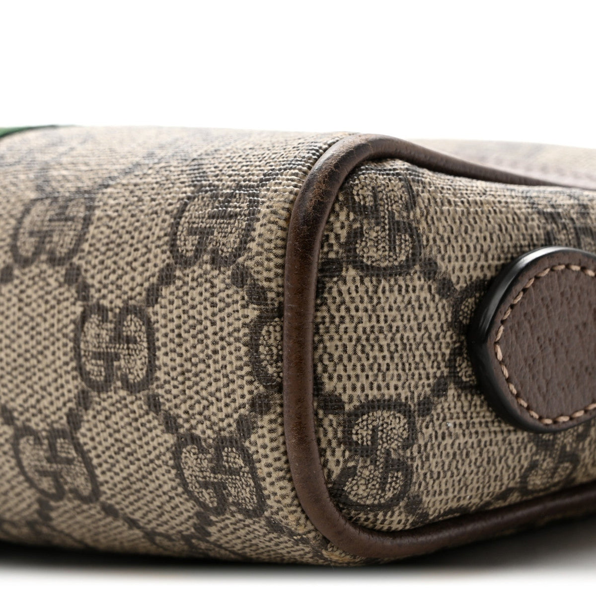 GG Supreme Monogram Web Mini Ophidia Shoulder Bag Brown