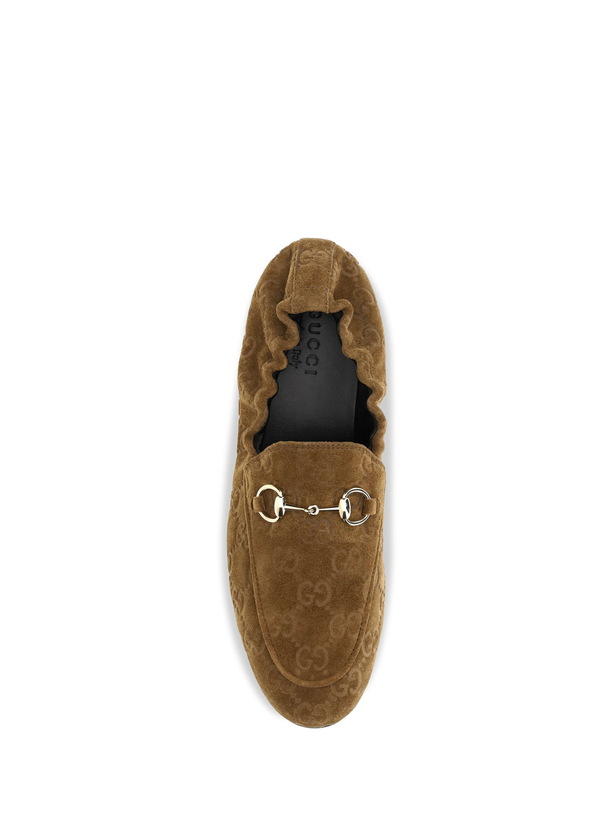 Gucci GG Suede Loafers Pepper Brown Women