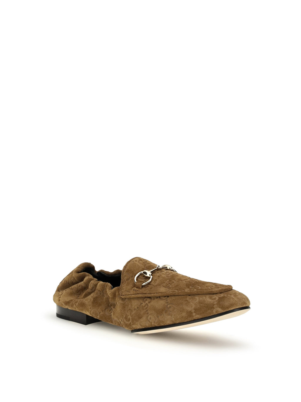 Gucci GG Suede Loafers Pepper Brown Women