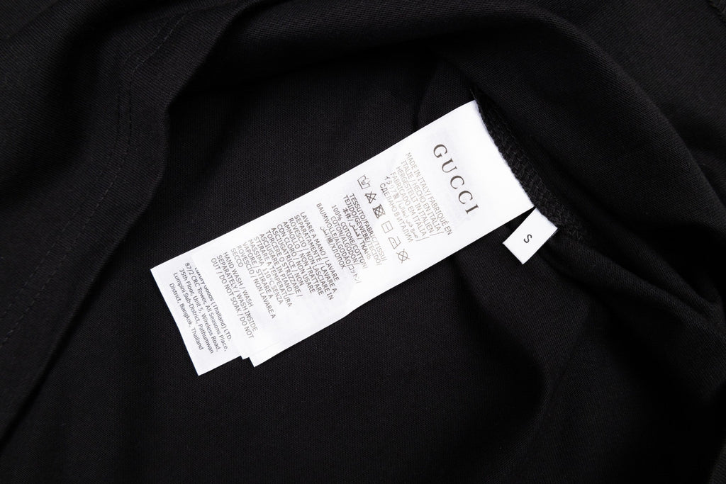 Gucci GG T-Shirt Without Collar 'Black' – Luxury Cotton Tee