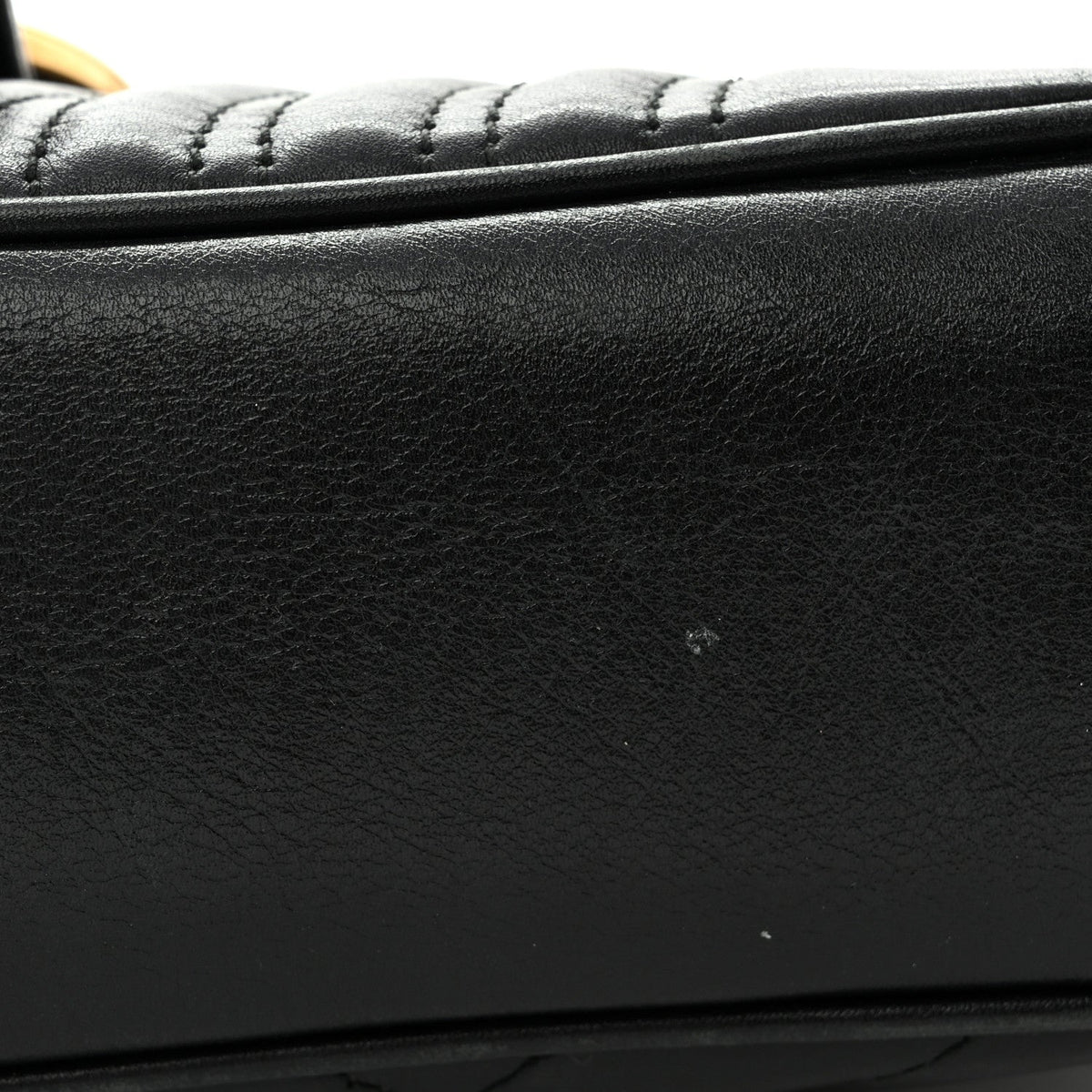 Calfskin Matelasse Medium GG Marmont Shoulder Bag Black