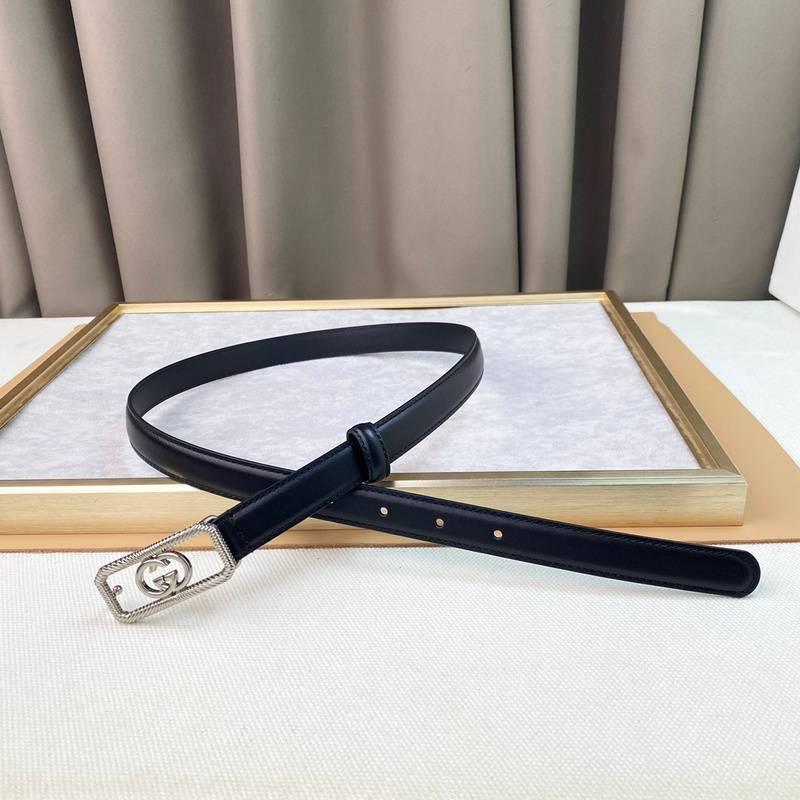 GUCCI Embellished coated-canvas and leather belt 'Black'