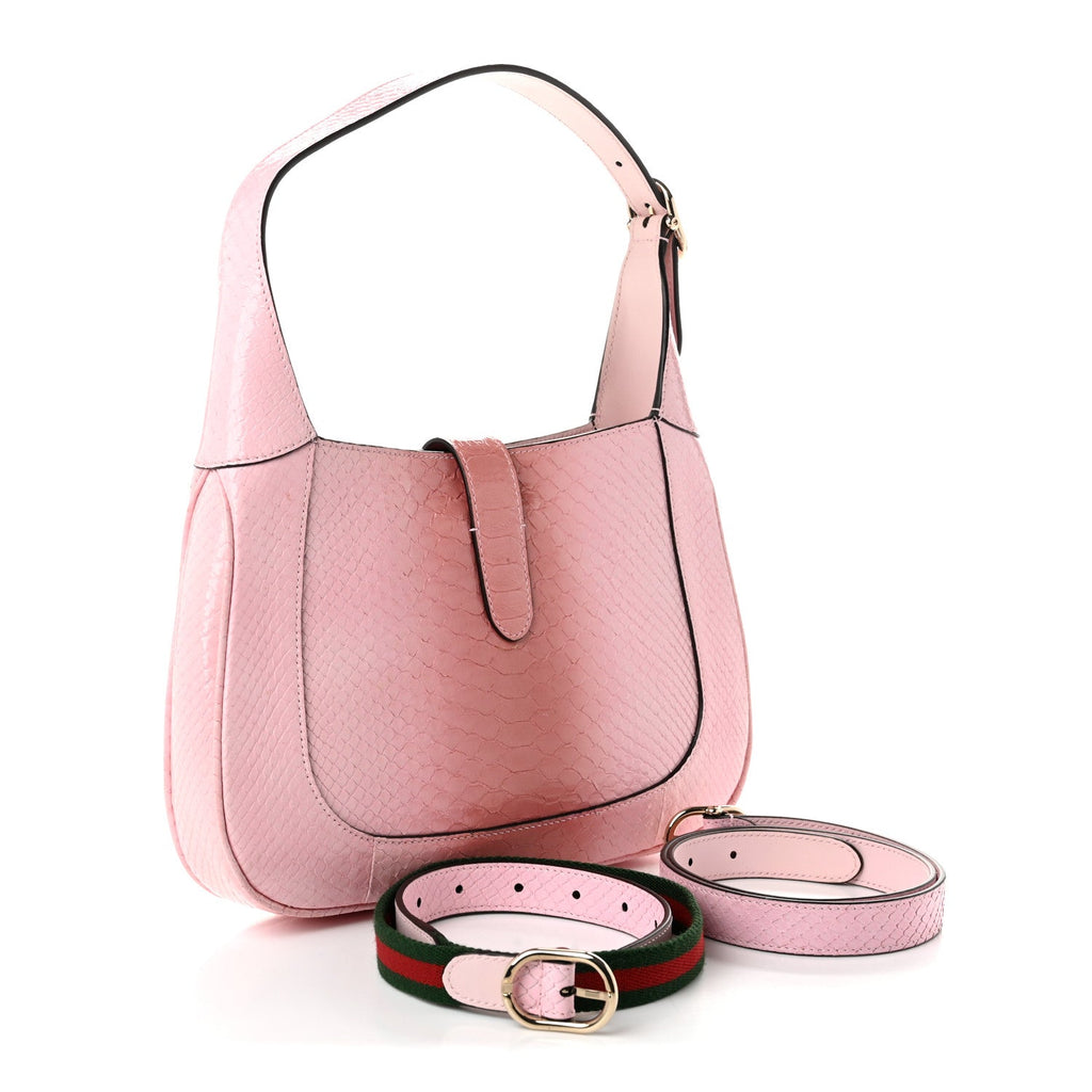 Snakeskin Web Small Jackie 1961 Hobo Pink