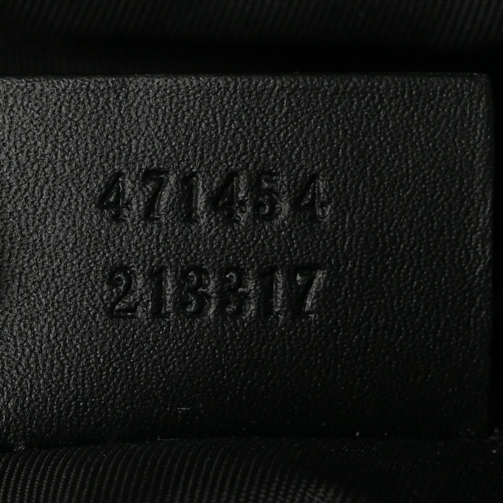 GG Supreme Monogram Web Messenger Bag Black