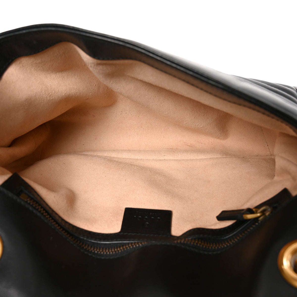 Calfskin Matelasse Small GG Marmont Shoulder Bag Black