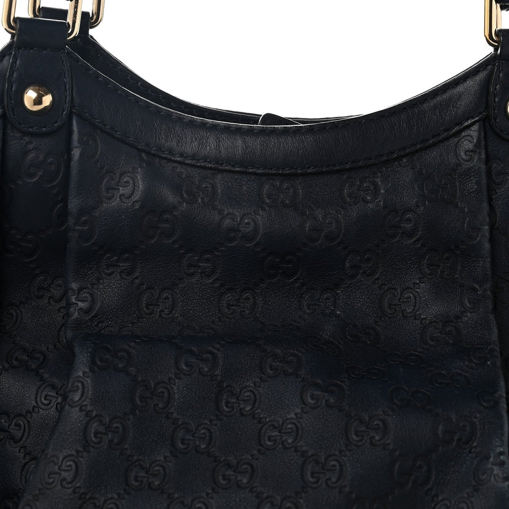 Guccissima Large Sukey Tote Navy
