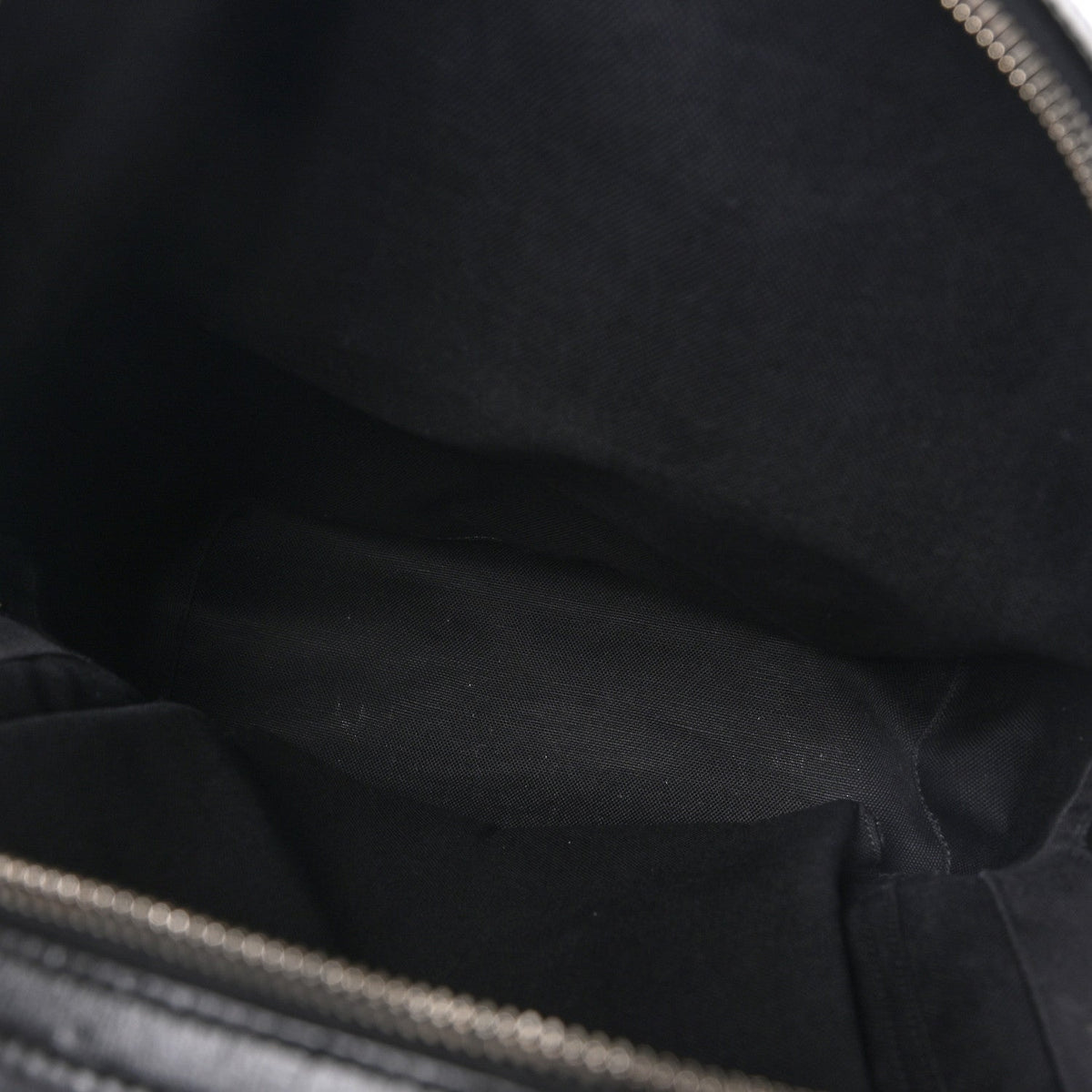 GG Supreme Monogram Textured Calfskin Retro Interlocking G Backpack Black