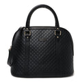 Microguccissima Medium Dome Bag Black