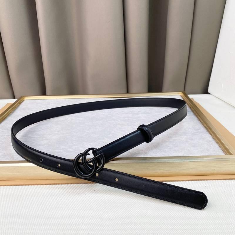 GUCCI Embellished coated-canvas and leather belt 'Black'