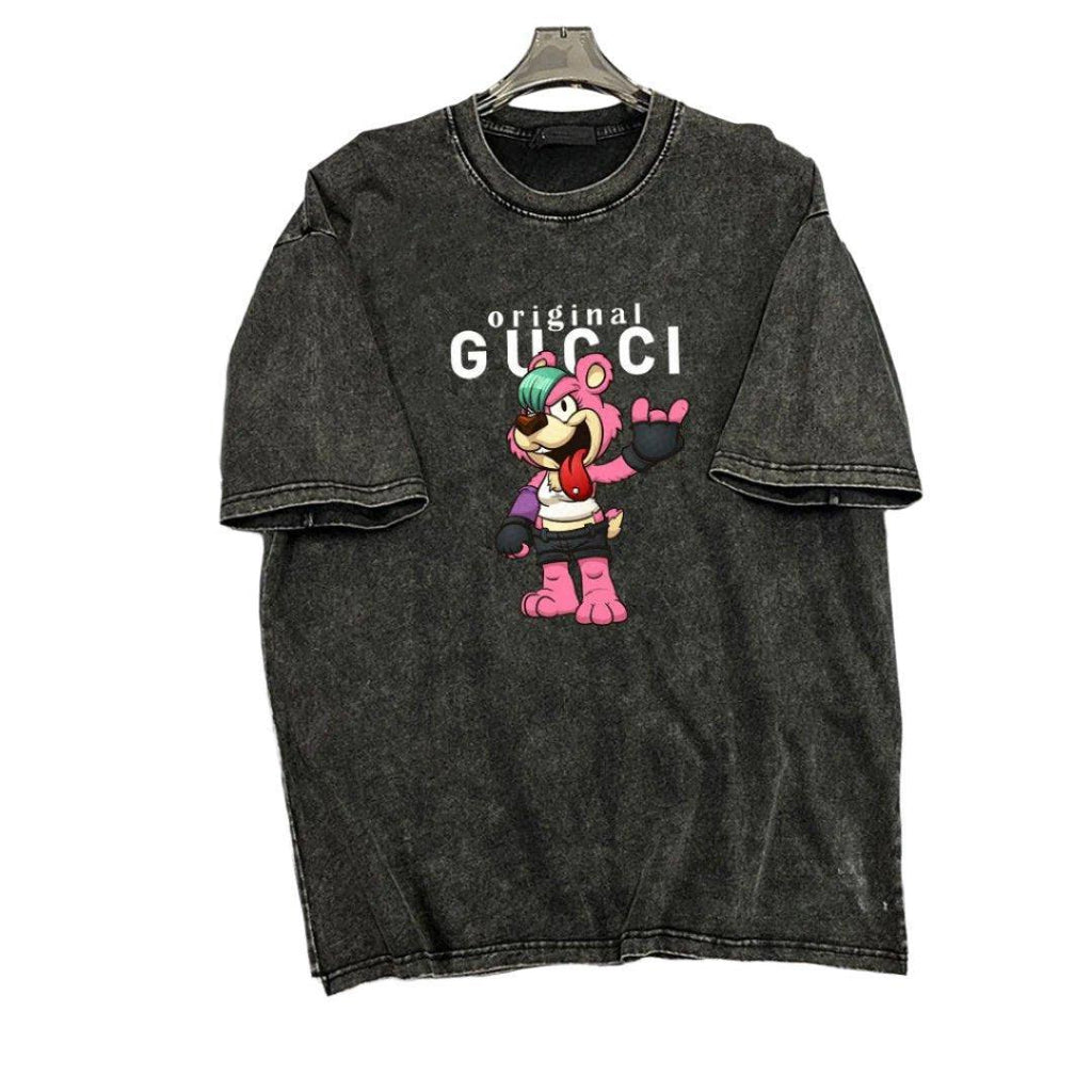 Gucci T-Shirt Smoke Black – Luxury Cotton Crew Neck Tee