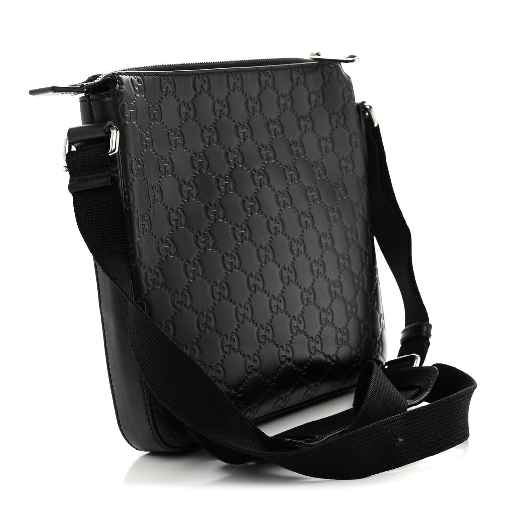 Guccissima Signature Small Messenger Bag Black