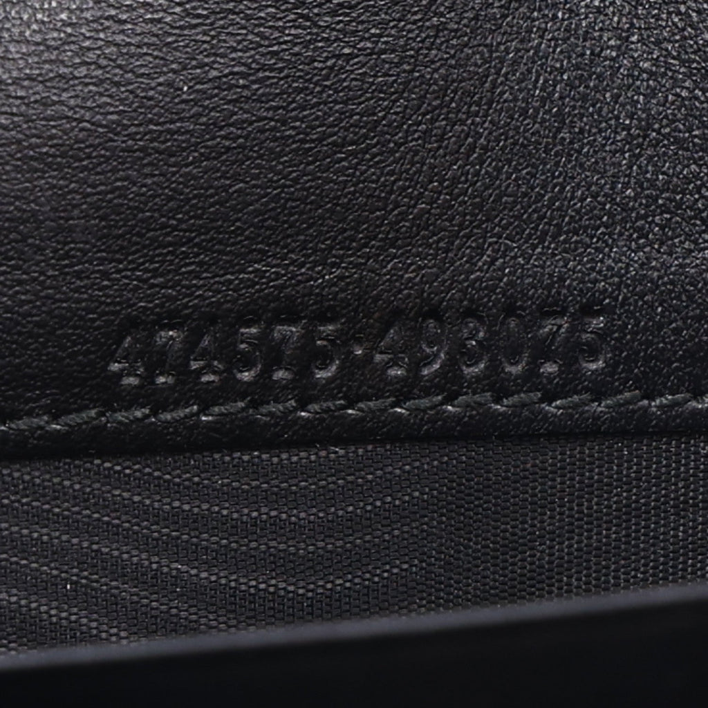 Calfskin Matelasse GG Marmont Chain Wallet Black