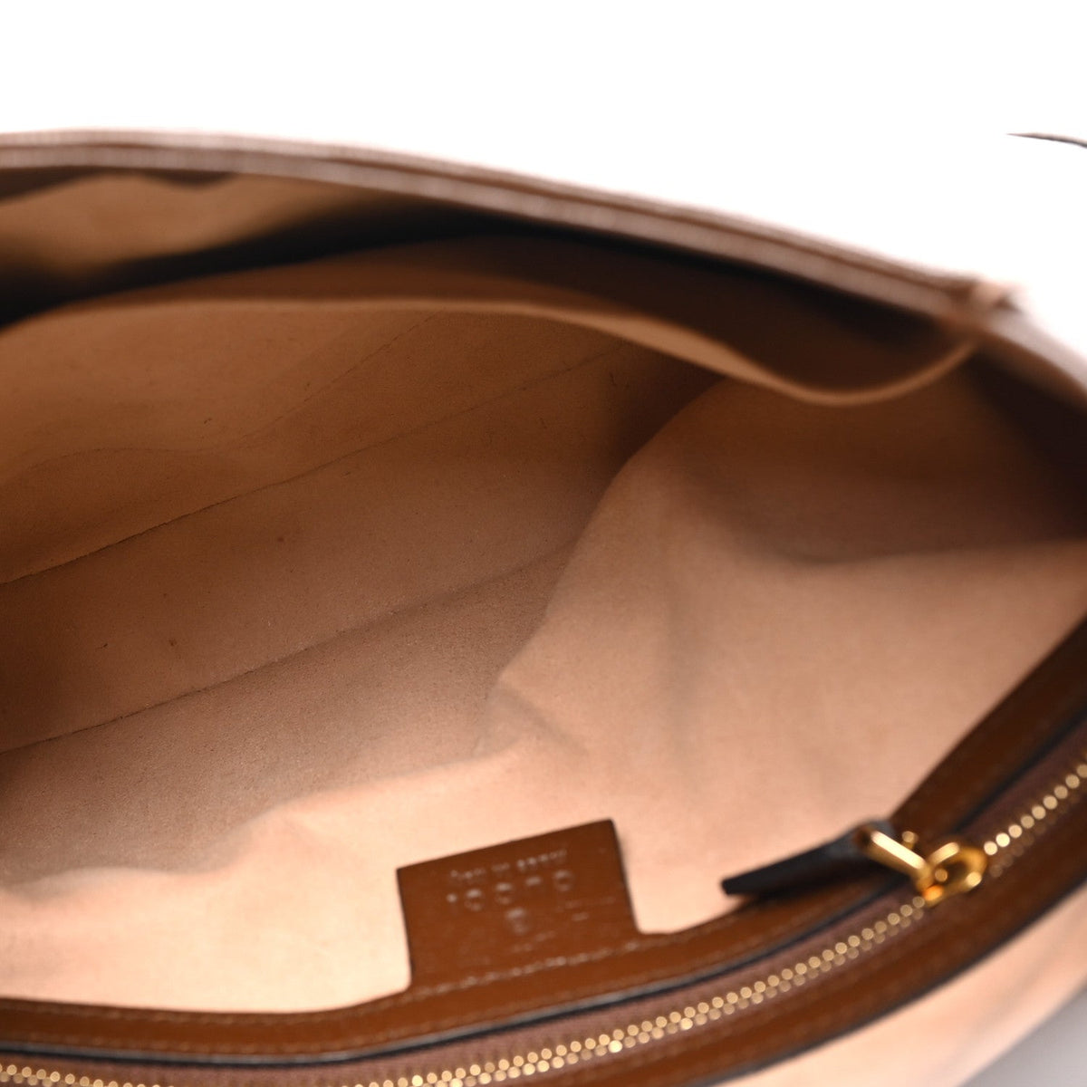 GG Supreme Monogram Azalea Calfskin Web Small Jackie 1961 Hobo Beige Ebony Brown Sugar