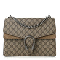 GG Supreme Monogram Medium Dionysus Shoulder Bag Taupe