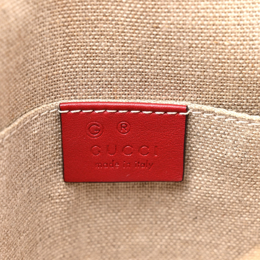 Soft Microguccissima Mini Dome Bag Rosso