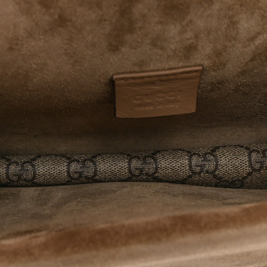 GG Supreme Monogram Mini Dionysus Shoulder Bag Taupe