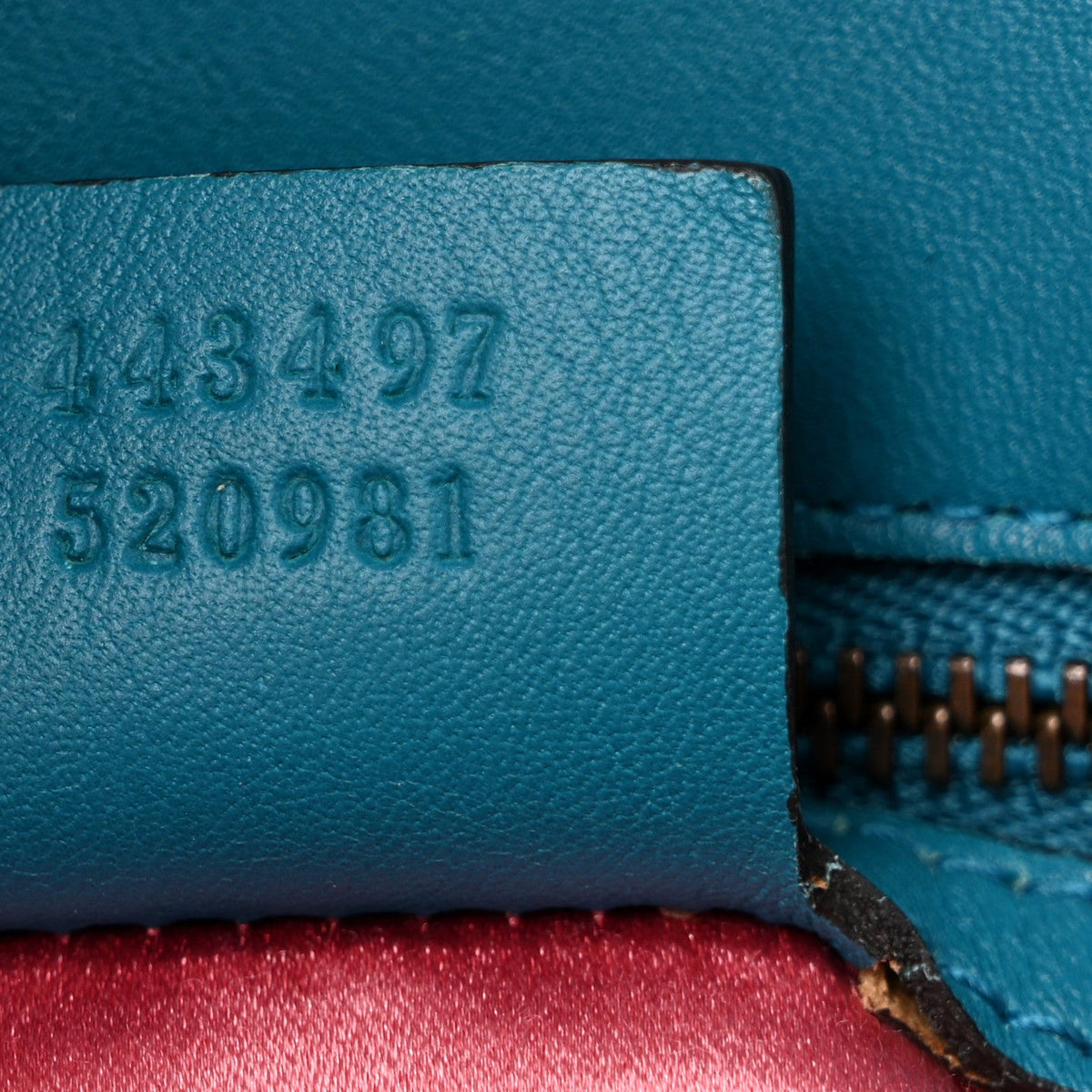 Velvet Matelasse Small GG Marmont Shoulder Bag Pavone Cyan