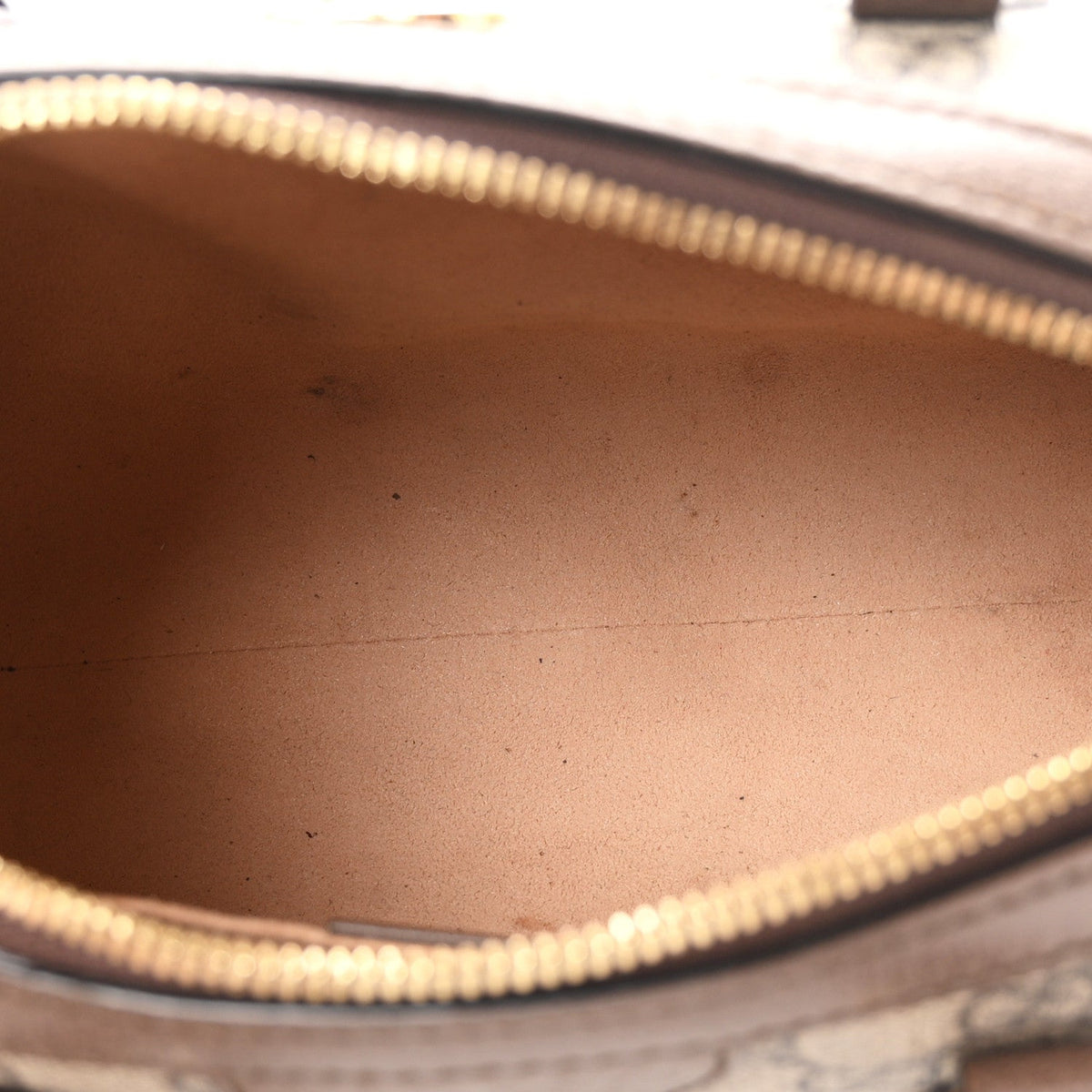 GG Supreme Monogram Web Small Ophidia Boston Bag Beige New Acero