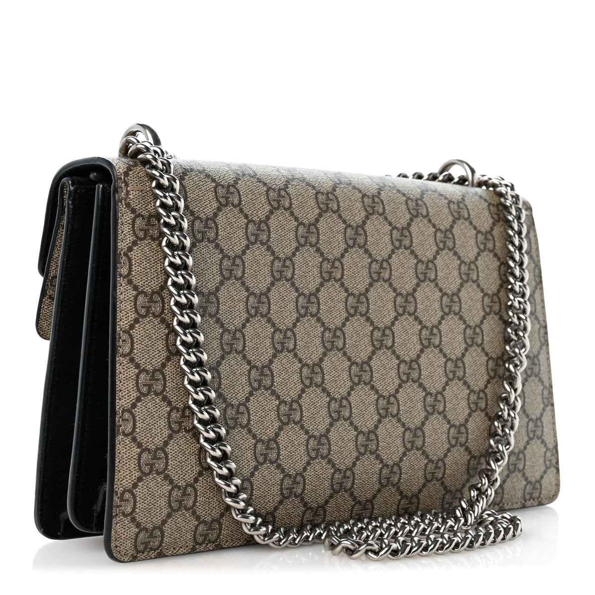GG Supreme Monogram Small Dionysus Shoulder Bag Black