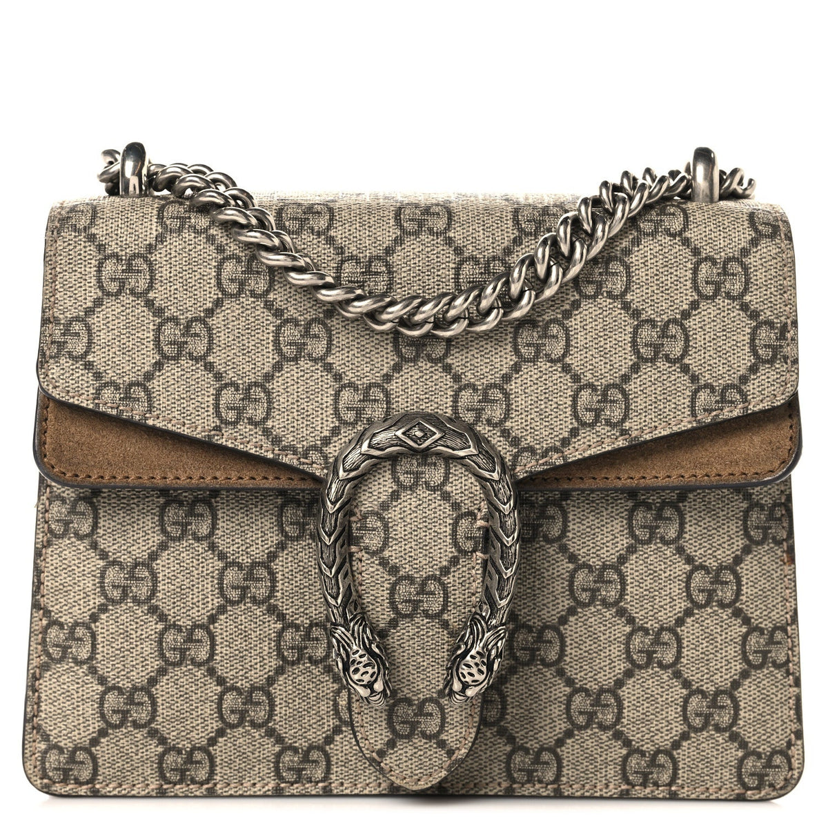GG Supreme Monogram Mini Dionysus Shoulder Bag Taupe