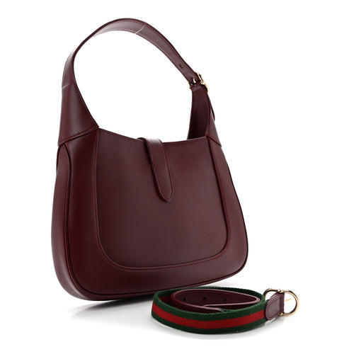 Ancora Calfskin Small Jackie Shoulder Bag Rosso