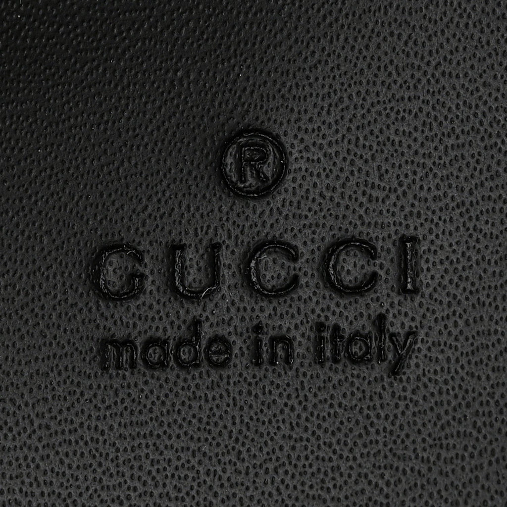 Calfskin GG Monogram Diamond Cut Medium Ophidia Tote Bag Black