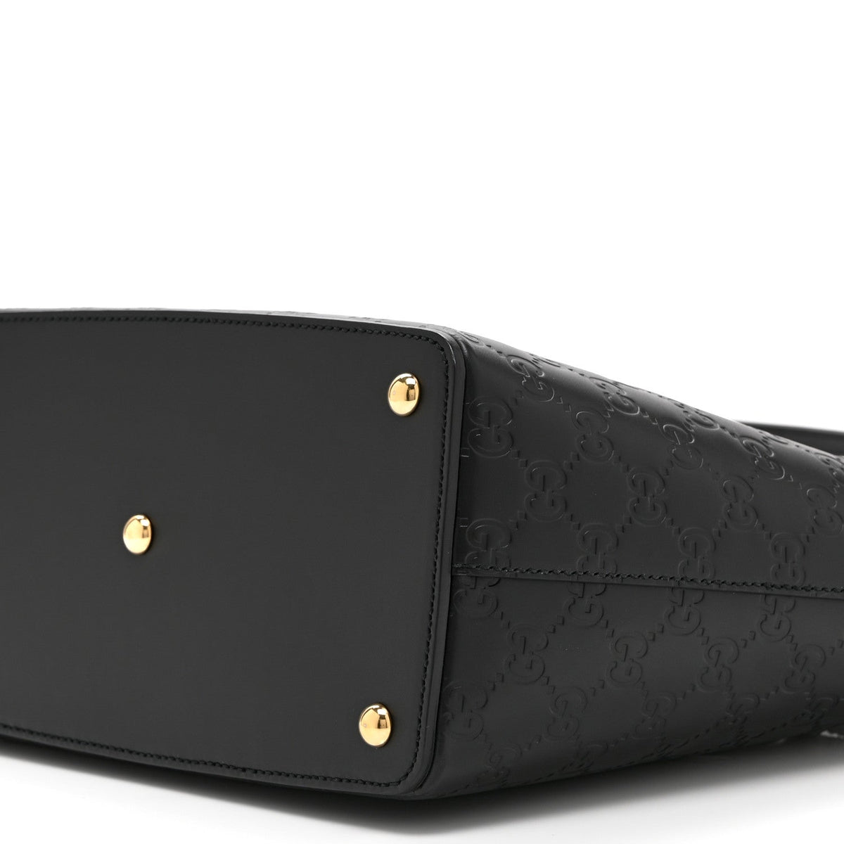 Guccissima Small Zippered Bucket Tote Black