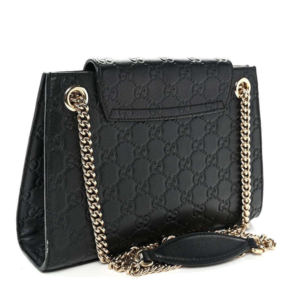 Guccissima Small Emily Shoulder Bag Black