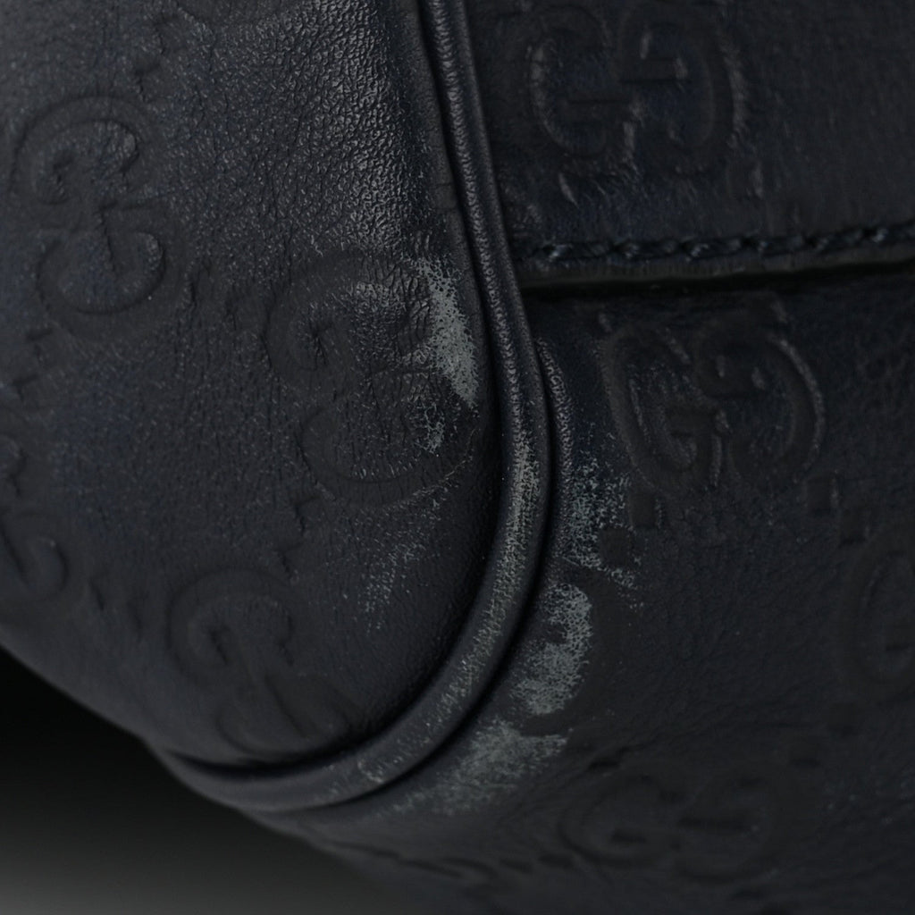 Guccissima Large Sukey Tote Navy