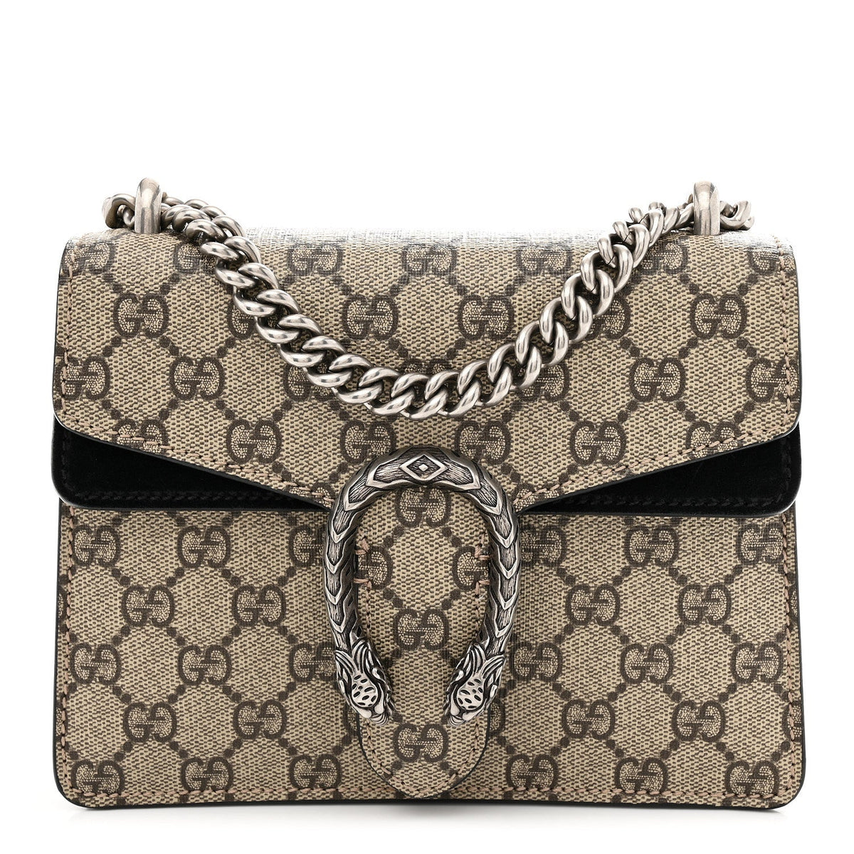 GG Supreme Monogram Mini Dionysus Shoulder Bag Black