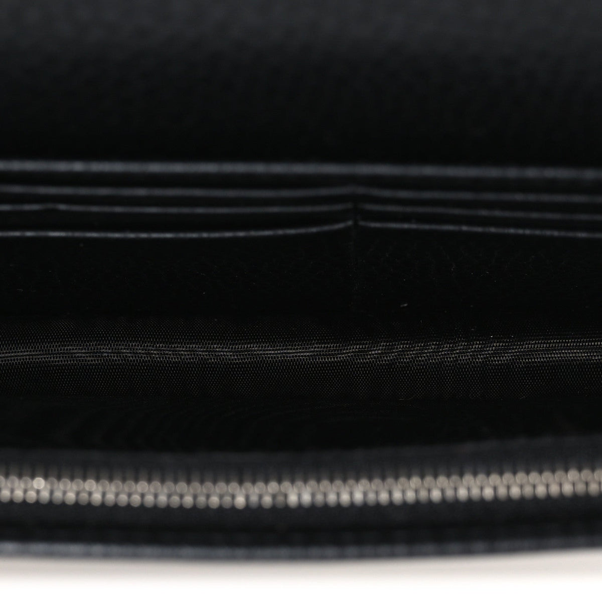 Dollar Calfskin Enamel Monochrome Mini GG Marmont Chain Wallet Black