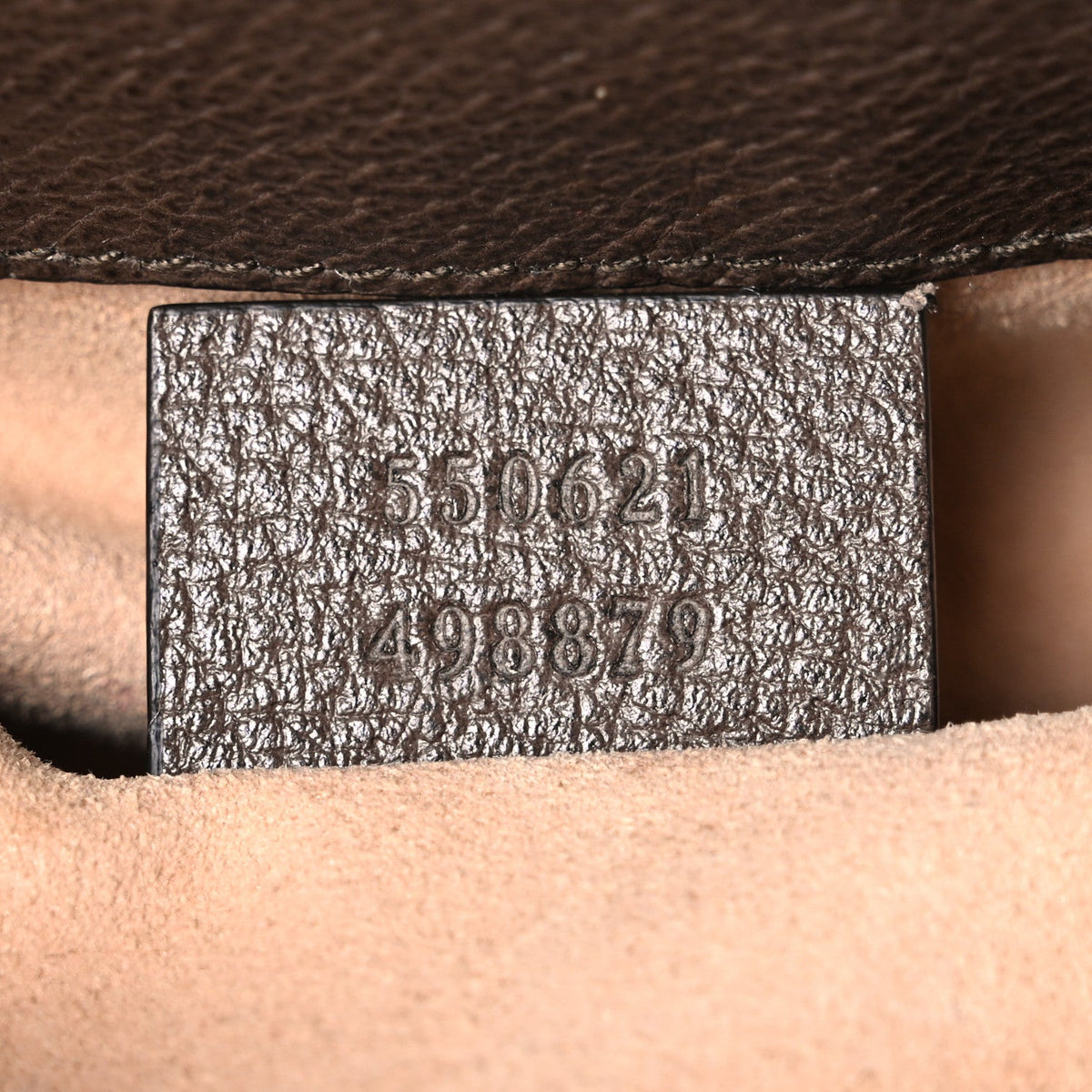 GG Supreme Monogram Web Small Ophidia Bucket Bag Brown