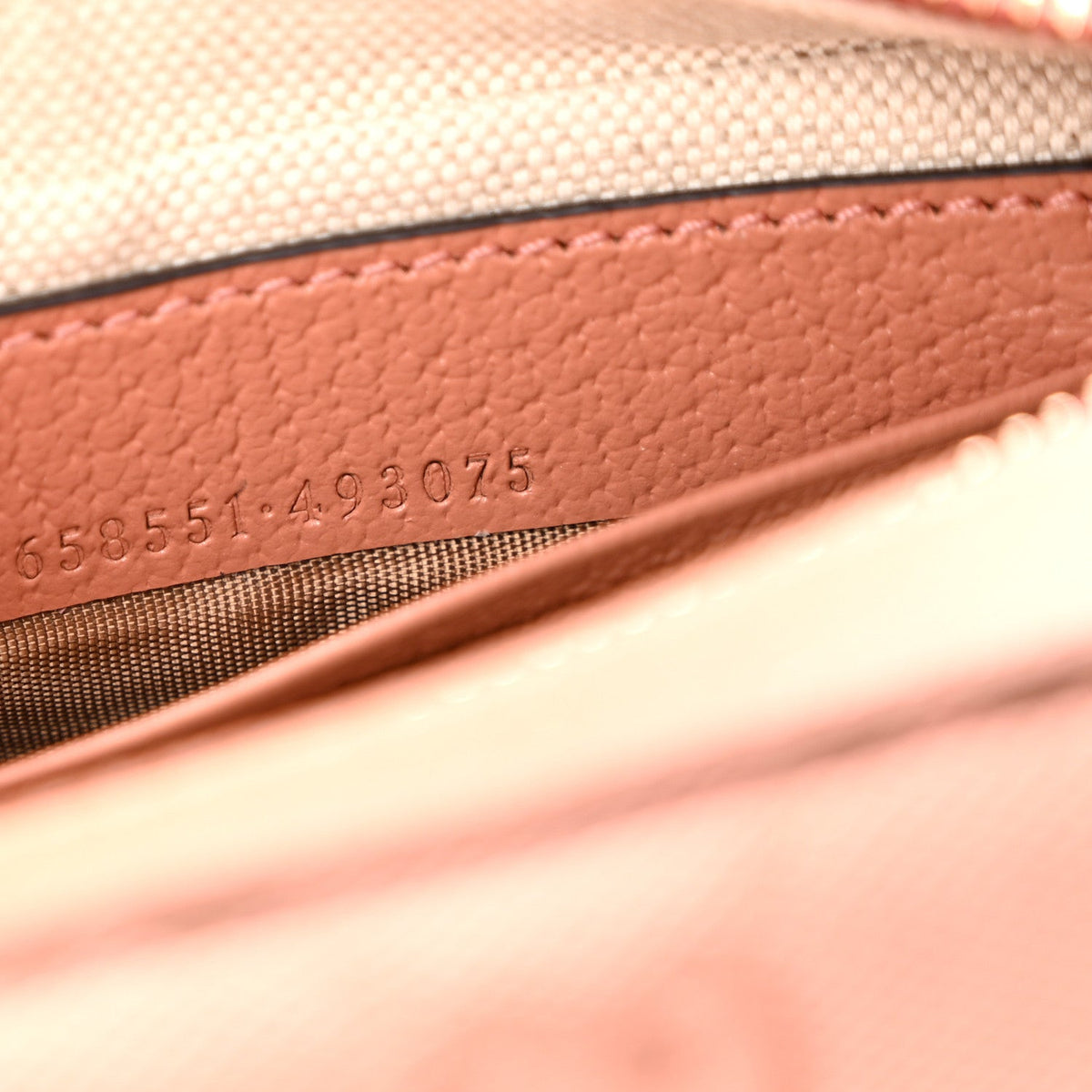 GG Supreme Monogram Textured Calfskin Web Mini Ophidia Half Moon Hobo Rose Pink