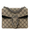 GG Supreme Monogram Mini Dionysus Shoulder Bag Black