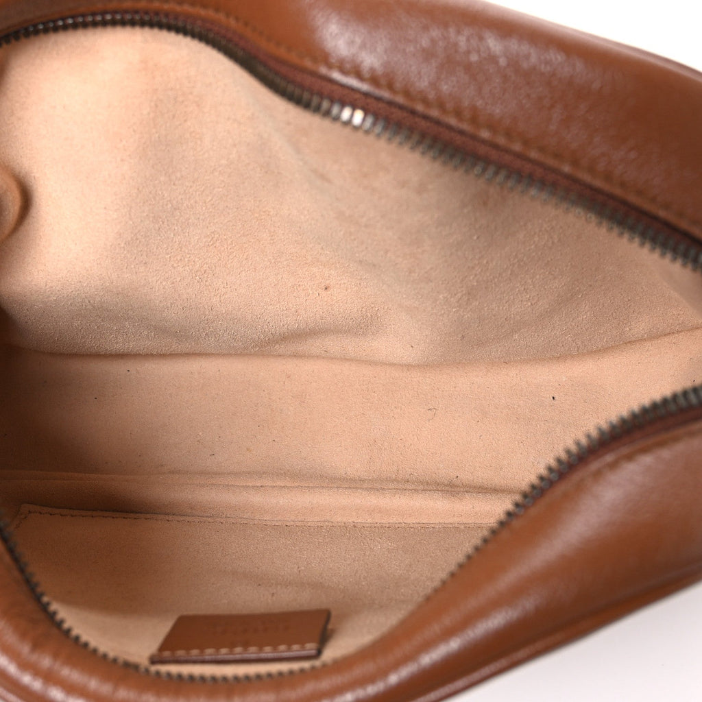 Glazed Calfskin Matelasse Diagonal Small GG Marmont Chain Shoulder Bag Cuir
