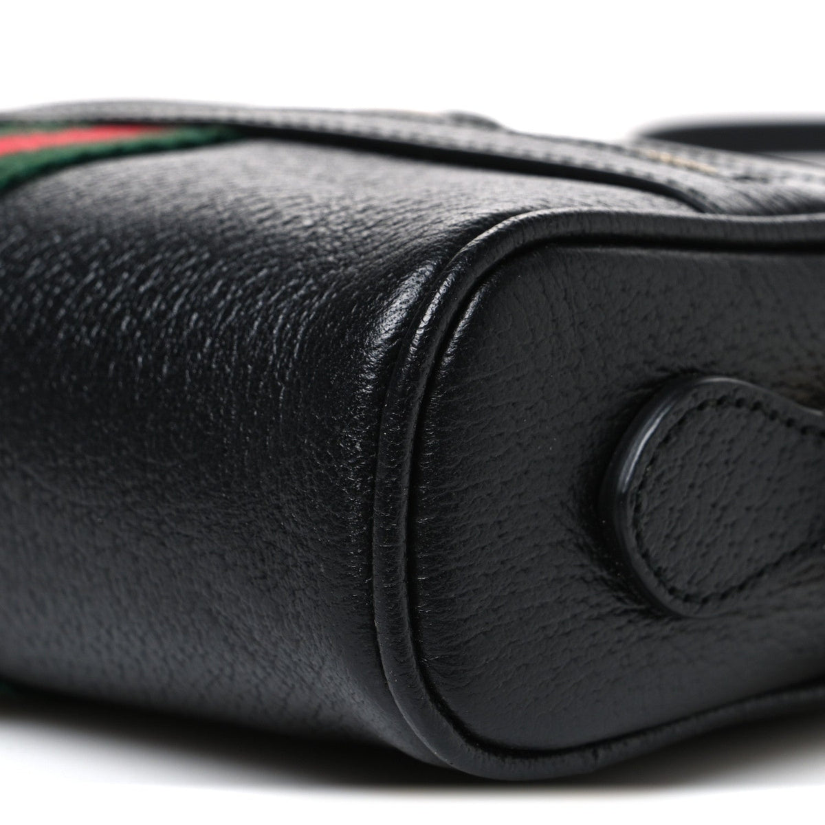 Calfskin Web Mini Ophidia Shoulder Bag Black