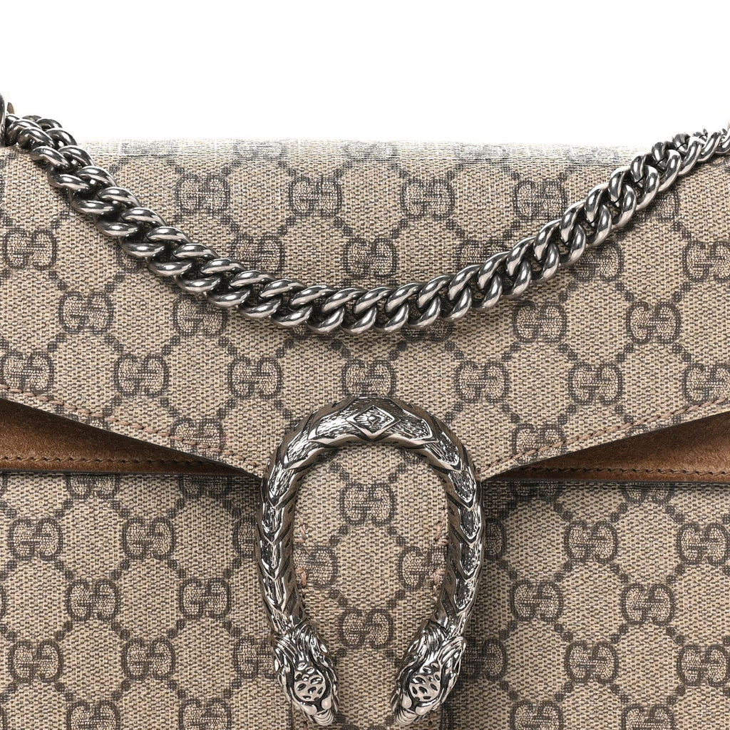 GG Supreme Monogram Small Dionysus Shoulder Bag Taupe