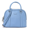 Microguccissima Medium Dome Bag Mineral Blue