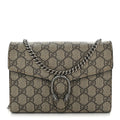 GG Supreme Monogram Mini Dionysus Chain Wallet Beige Taupe