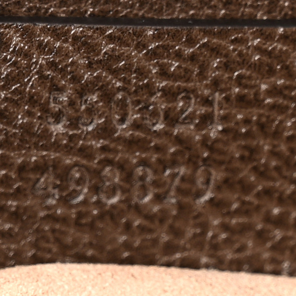GG Supreme Monogram Web Small Ophidia Bucket Bag Brown