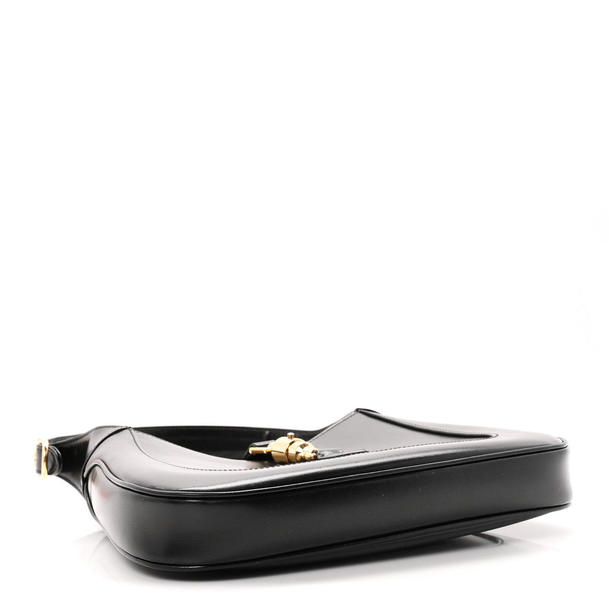 Boarded Dyana Lux Calfskin Small Jackie 1961 Hobo Black
